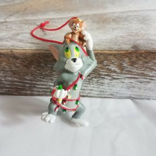 Tom And Jerry Christmas Ornament Hanna - Barbera Wrapped In Lights