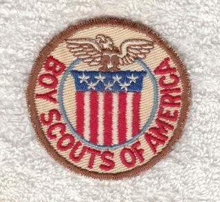 H925 7th World Scout Jamboree 1951 - Usa Contingent Patch Cut - Edge Twill