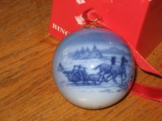Bing & Grondahl B&g 2005 Collector Ornament/ " Bringing Home The Tree " /christmas