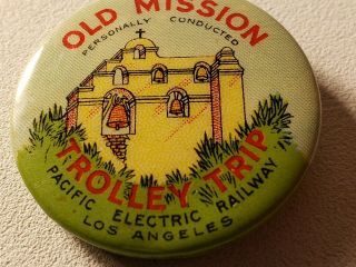 1910 Pacific Electric Button Celluloid 
