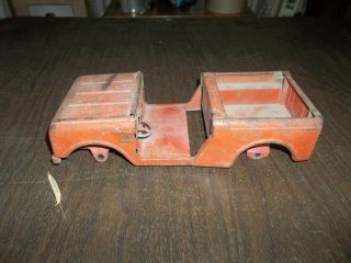 Vintage 1/16 Tru Scale Red Scout Toy Truck Rebuilder Carter