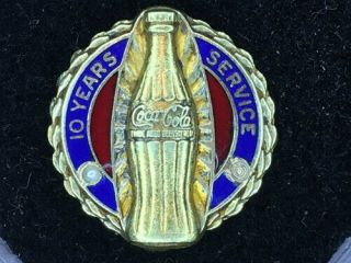 10k Pin - Coca Cola 10 Year Service Pin - Scrap
