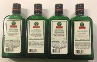 12 EMPTY Jagermeister 375ml Bottles W/ Caps For Arts Crafts Emerald Green Glass 3