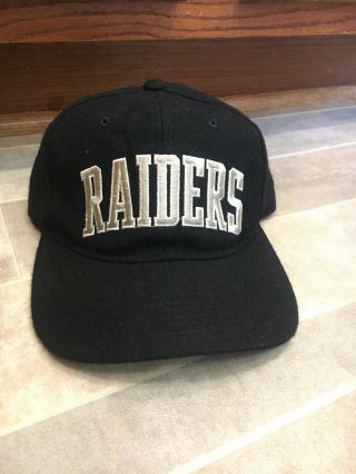 Vintage Starter Los Angeles La Raiders Wool Snapback Arch Hat Cap Nfl Football