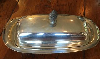 Fb Rogers 1883 Silver Plate Butter Dish,  1997,  With Glass Insert