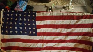 Vintage 48 Star Us American Flag 3 X 5 Valley Forge Flag Co.