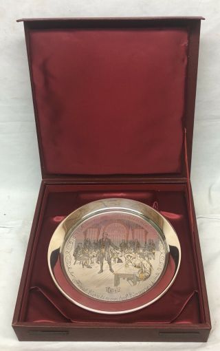 Danbury 24 Karat Gold On Solid Sterling Silver Limited Edition Plate 2