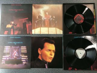 Gary Numan Living Ornaments 79 & 80 Box Set Vg 2 X Vinyl Record Box1 & Inserts