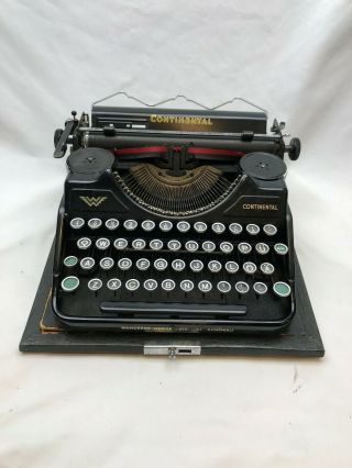 Vintage Continental Typewriter With Carry Case