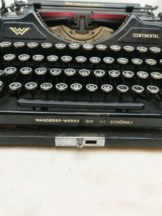 Vintage Continental Typewriter with carry case 2