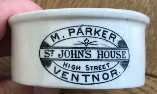 M.  Parker,  Ventnor (isle Of Wight) Meat Paste Pot
