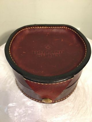 Vintage Holland Sport Leather Fly Reel Case Made In Usa