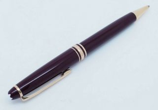 Vintage Montblanc Meisterstuck Ball Point Pen Made In W.  Germany; Burgundy Color