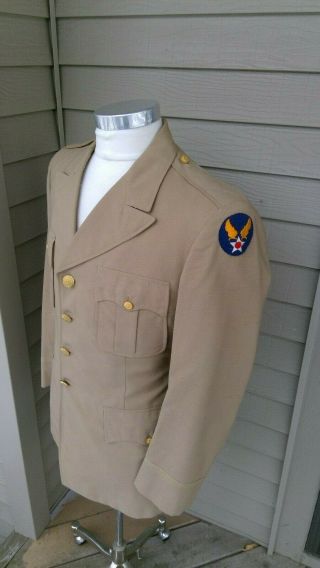 Wwii Us Army Air Forces Usaaf Officers Summer Jacket Tunic 38 Dated 1945