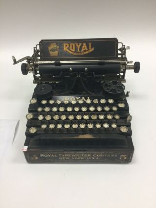 Antique Royal Standard 5 Flatbed Typewriter Repair Restore Parts