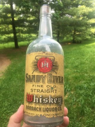 Sandy River Whiskey Cincinnati Ohio Pre Pro Labeled Whiskey