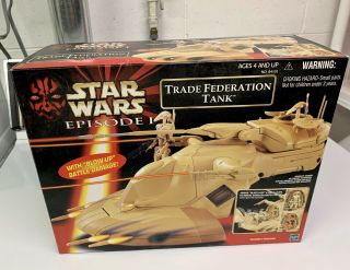 Star Wars Episode 1 - Trade Federation Tank Vehicle - Hasbro 1999 Nib