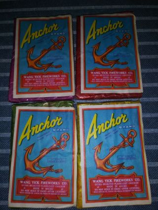 Firecracker Label Anchor 16s,  4 Pack Set.  All Class - 3