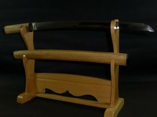 Wakizashi (sword) W/white Sheath : Kanesada : Edo : 25.  2 × 17.  4 " 610g