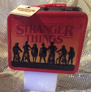 Stranger Things 3 Embossed Metal Lunchbox - Netflix Official Item - Rare - Nwt