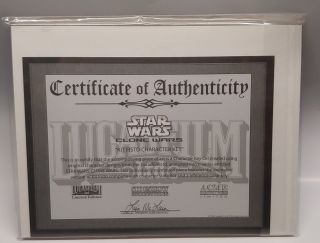 ACME ARCHIVES STAR WARS CLONE WARS KIT FISTO CHARACTER KEY PRINTERS PROOF PP5/26 3