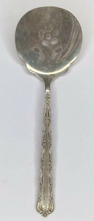 Vintage 1881 Rogers Oneida Ltd Silver Plate Slotted Serving Spoon