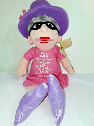 Chantilly Lane Musicals Doll " Dont Cha " Grandma Animated Plush Menopause Doll