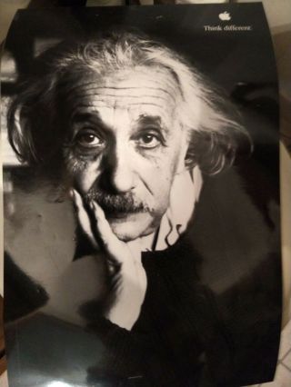 Albert Einstein Apple Poster Think Different 17 " /11 " Steve Jobs