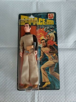Space 1999 Commander Koenig Mattel Figure On Card