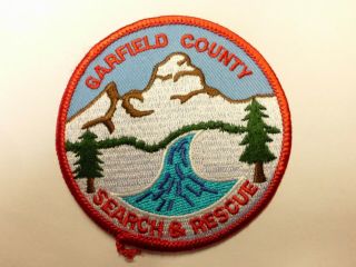 Old Garfield County Sheriff Search & Rescue Patch Co Colorado Sar