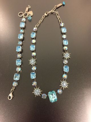 Mariana Jewelry Set Blue Necklace & Bracelet