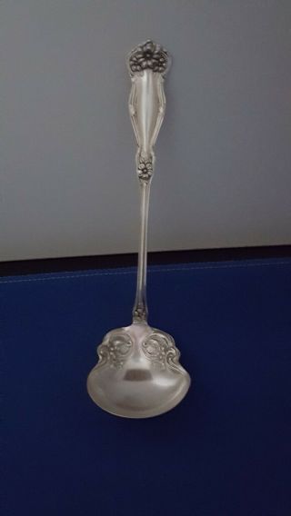 Arbutus 1908 Wm Rogers And Sons 1908 Silverplate Small Gravy Ladel 6 X 1 3/4