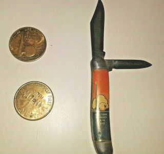 1939 York Worlds Fair Pocket Knife And Coins