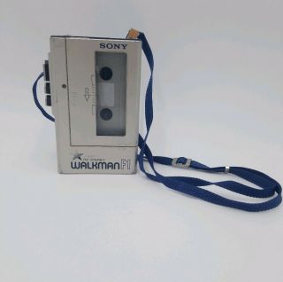 Vintage Sony Wm - F1 Walkman Fm Radio Cassette Player Fully