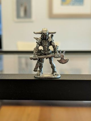 Collector Ral Partha Pewter Miniature - Armored Berserker