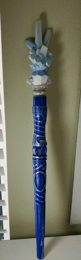 Great Wolf Lodge Magiquest Magic Wand Quest Wizard Blue W/crystal Topper