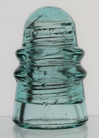 Light Aqua Cd 124 Pat.  Dec.  19.  1871 A 4 Glass Insulator