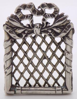 Vintage Solid Silver Italian Made Decorative Frame Miniature,  Usable,  Hallmarked