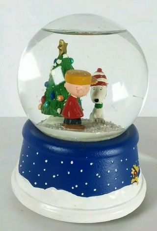 Hallmark Peanuts 50th Anniversary Musical Christmas Snow Globe