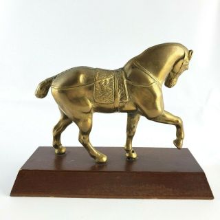 Vintage Brass Horse Statue 3