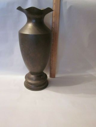 Korean War Brass Artillery Shell Trench Art Vase Military Antique