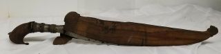 Antique South East Asian Borneo Moro Barong Sword Weapon Blade Pacific Tribal