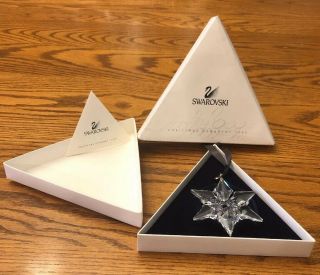 2000 Limited Edition Swarovski Snowflake Christmas Ornament W/ Boxes & Paperwork