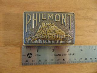 Philmont Scout Ranch Belt Buckle Boy Scouts Of America 100th Anniversary Bsa