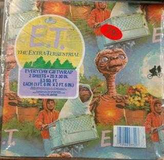 Vintage E.  T.  WRAPPING PAPER 1982 2