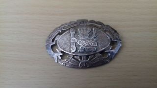 Vintage Peru Aztec 925 Silver Brooch Filigree Work Marked Peru 925 Jc 10g