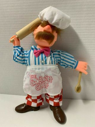 1988 Muppets Swedish Chef Plush Doll Croonchy Stars Cereal In Bag