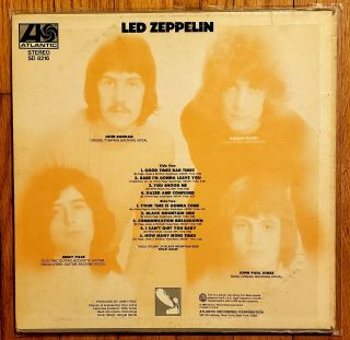 Led Zeppelin - Led Zeppelin 1st Self - Titled Atlantic SD 8216 LW B/B Wax VG, 2