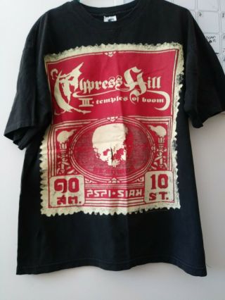 Vintage Pre Tour 1995 Cypress Hill Temples Of Boom T - Shirt Size Xl