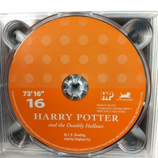 Harry Potter & The Deathly Hallows Spare Audio Book Cd Disc 16 Stephen Fry